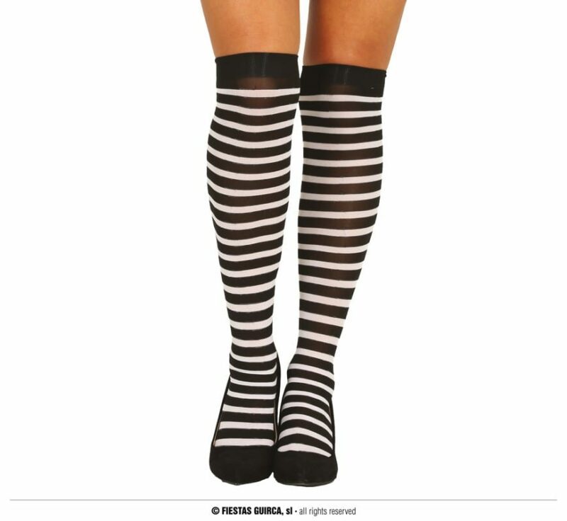 grands chaussettes noir/blanc Taille unique