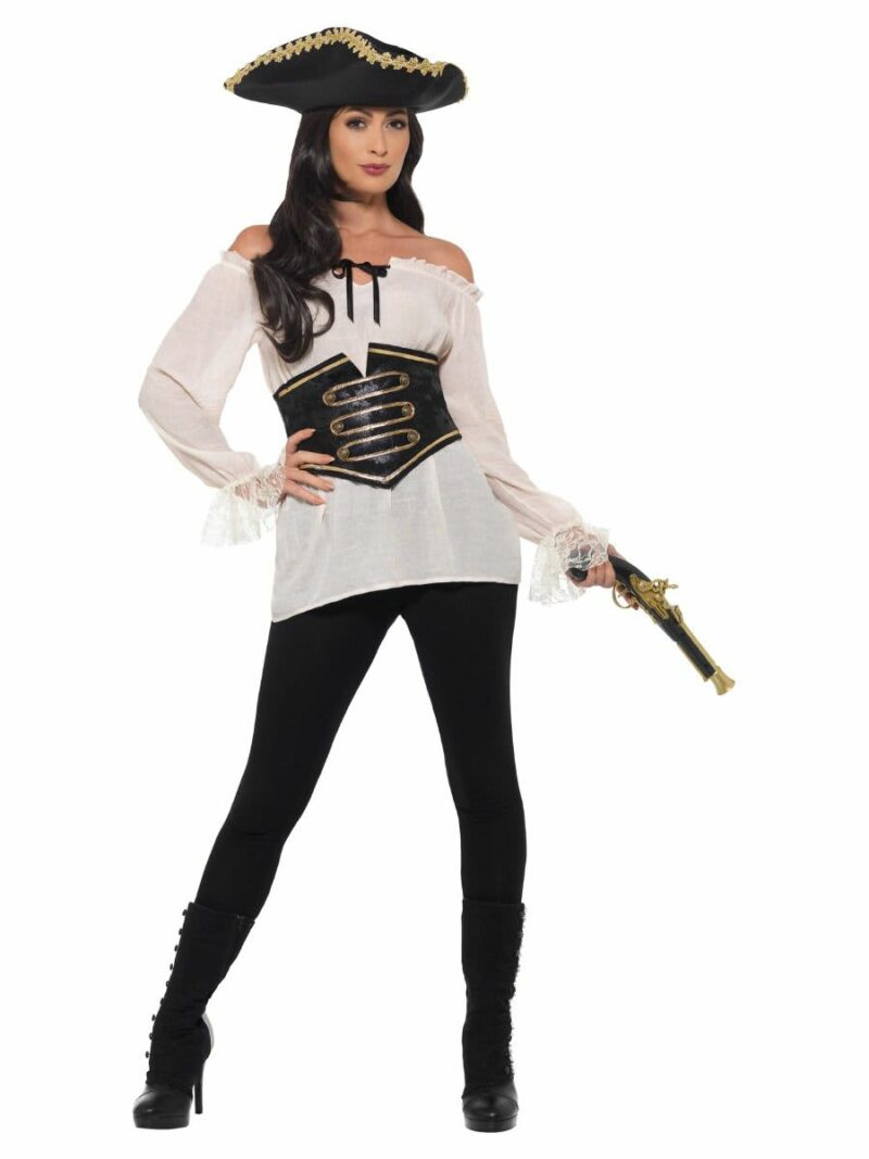 Chemise de pirate dame Taille L