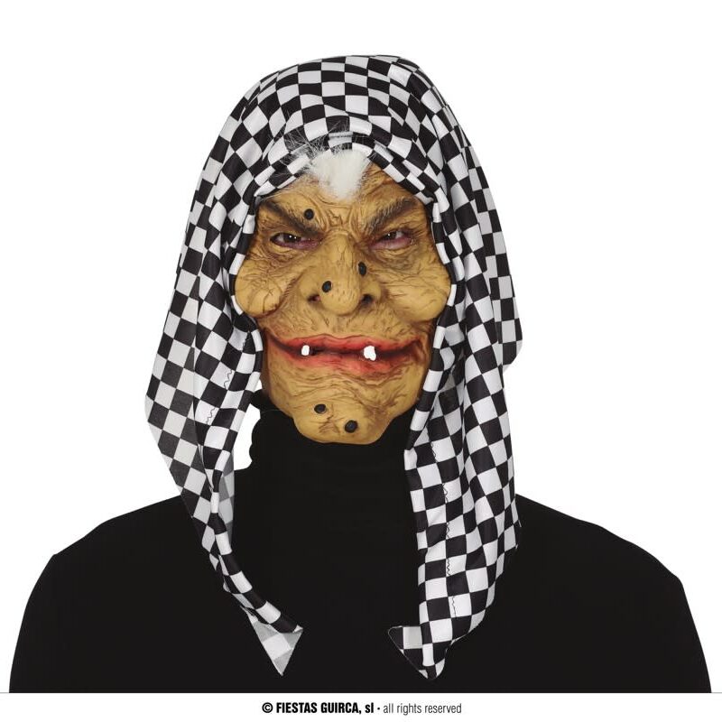 masque sorcière à carreaux