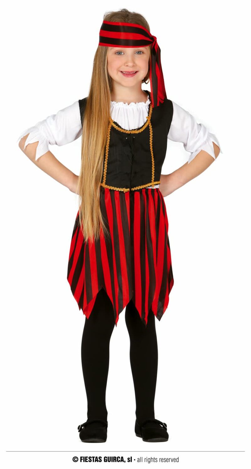 "Déguisement de pirate pour enfants - Costume complet . Idéal pour les fêtes costumées, Halloween ou le carnaval. Disponible en différentes tailles pour s'adapter à tous les petits moussaillons en herbe. Transformez votre enfant en redoutable pirate des mers avec ce costume authentique et détaillé. Commandez dès maintenant et partez à l'abordage en un clic!"