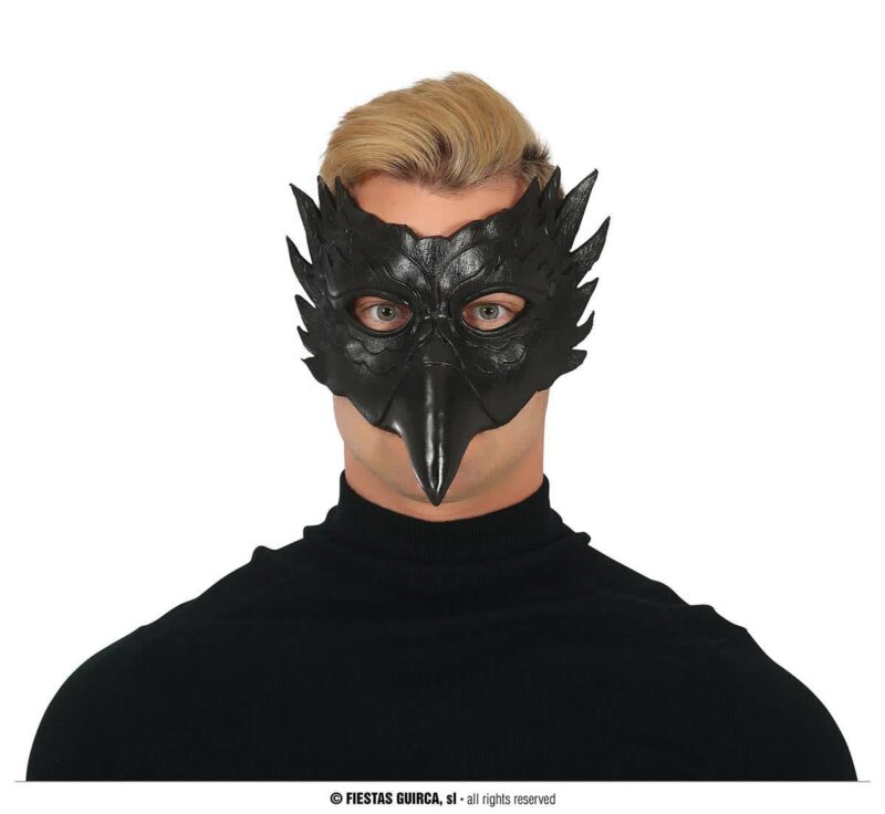 DEMI-MASQUE HIBOU NOIR