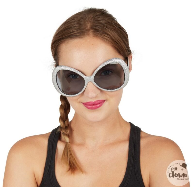 Lunettes disco argent