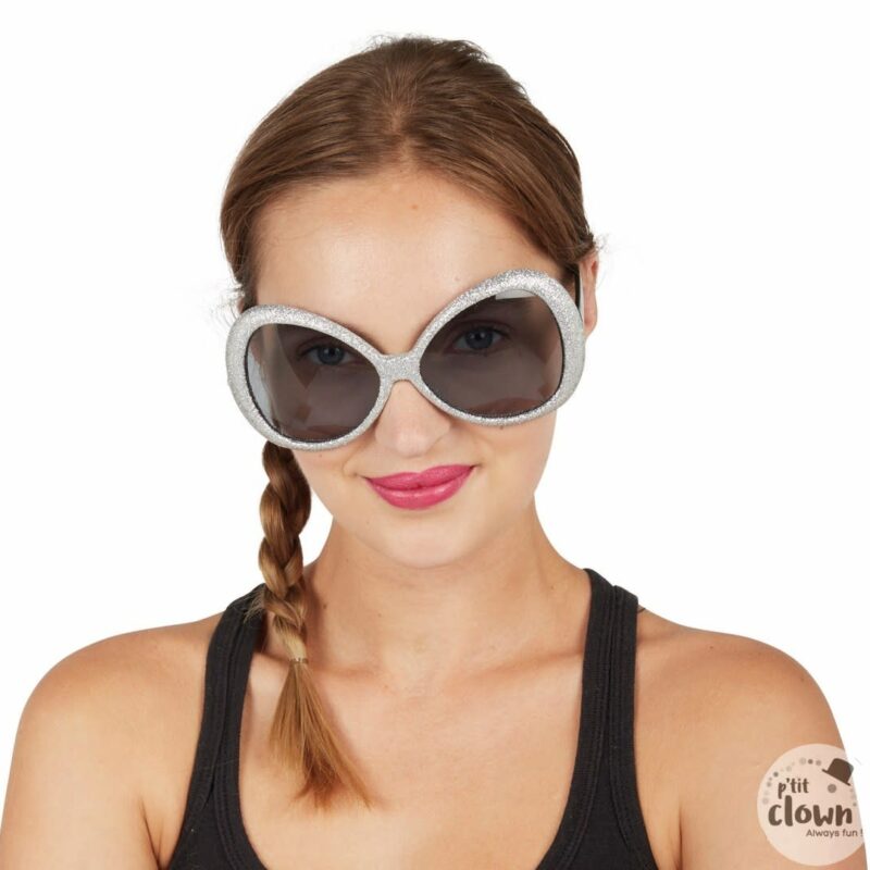 Lunettes disco argent