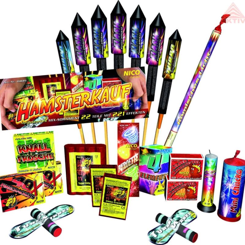 kit Hamersterkauf 7 fusées et 213 pétards