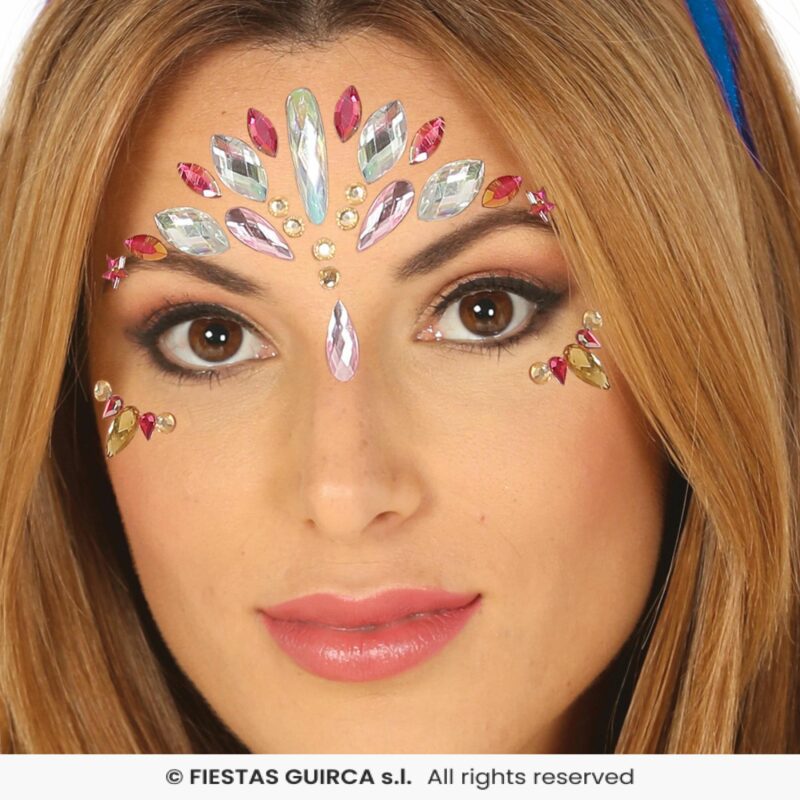 Bijoux visage adhésifs