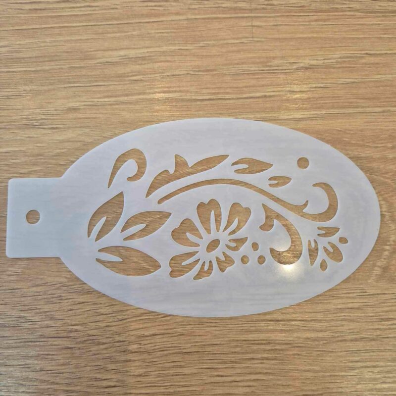 Pochoir fleurs 14 cm/7.5cm