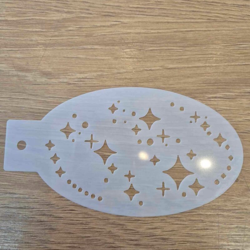 Pochoir étoiles 14 cm/7.5cm