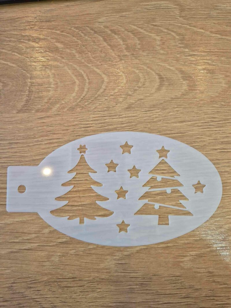 Pochoir sapins de noel 14 cm/7.5cm