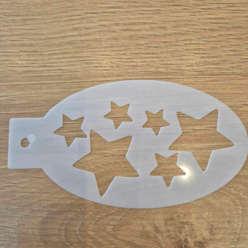 Pochoir étoiles 14 cm/7.5cm