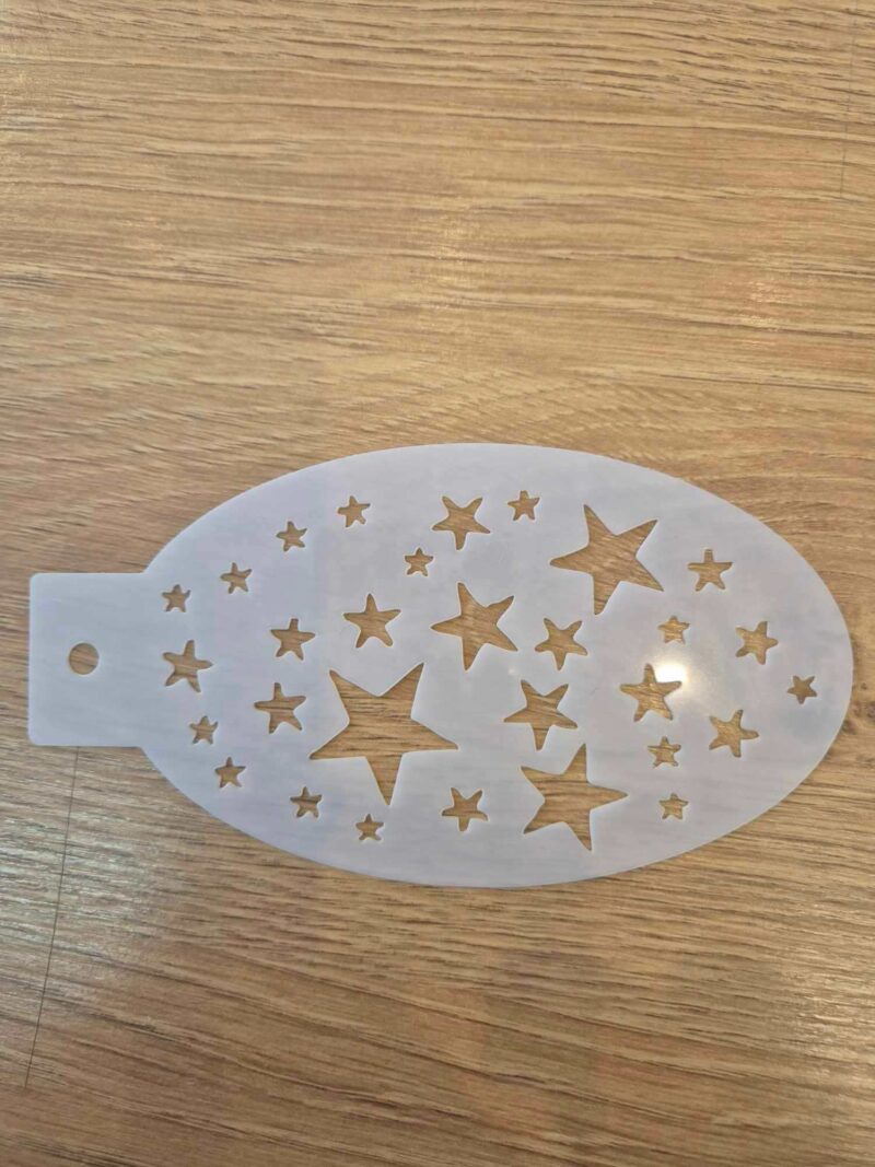 Pochoir étoiles 14 cm/7.5cm
