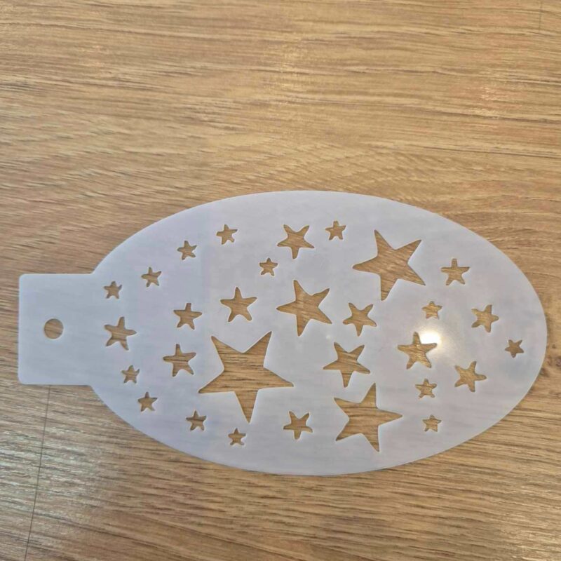 Pochoir étoiles 14 cm/7.5cm