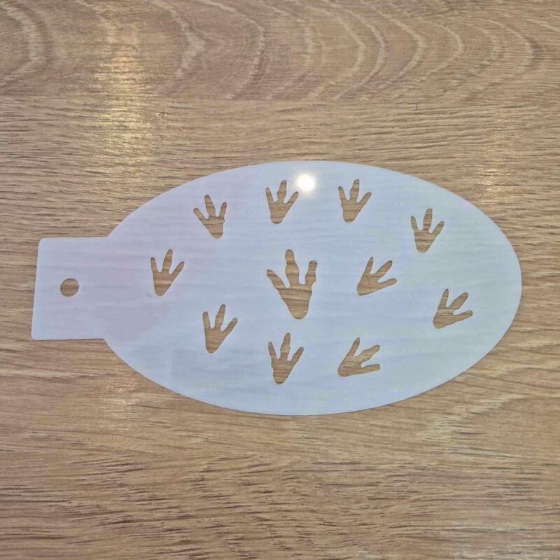 Pochoir pattes de poules 14 cm/7.5cm