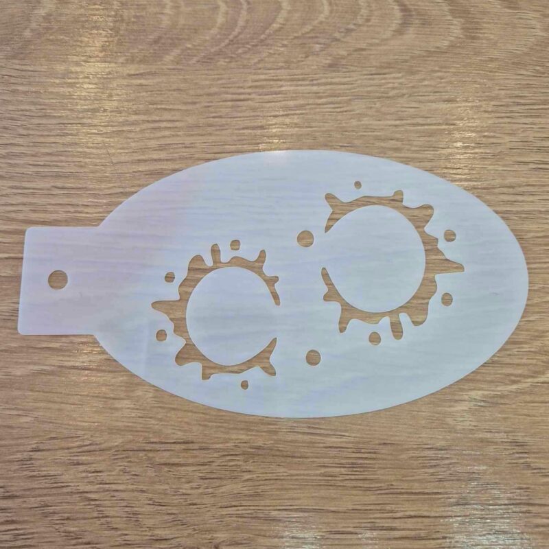 Pochoir taches  14 cm/7.5cm