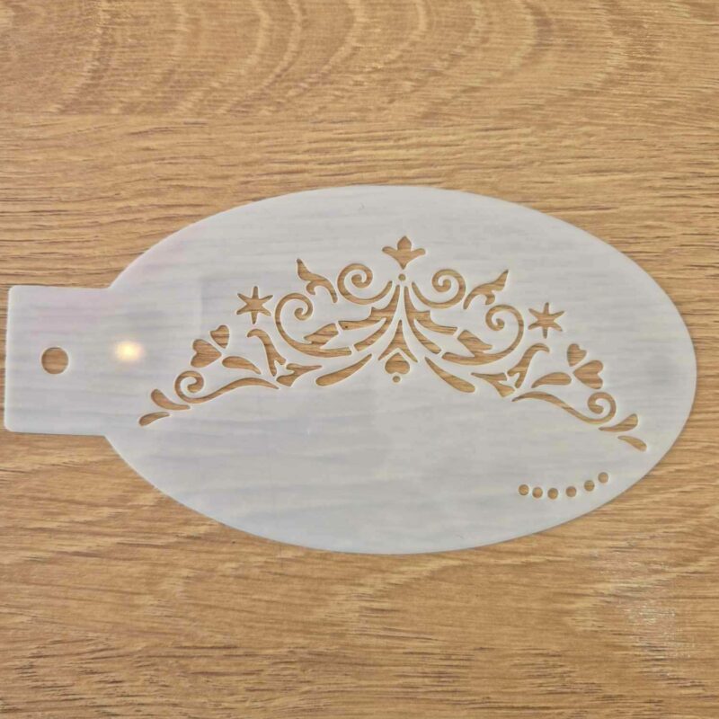 Pochoir couronne 14 cm/7.5cm