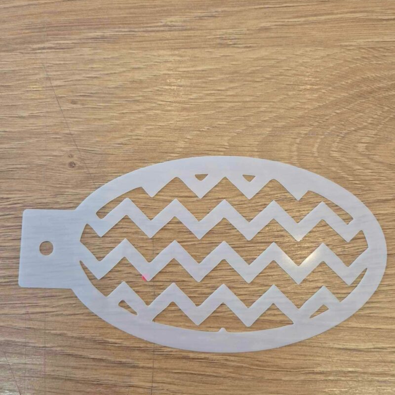 Pochoir zigzag 14 cm/7.5cm