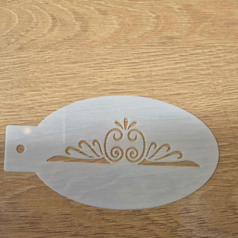 Pochoir couronne 14 cm/7.5cm