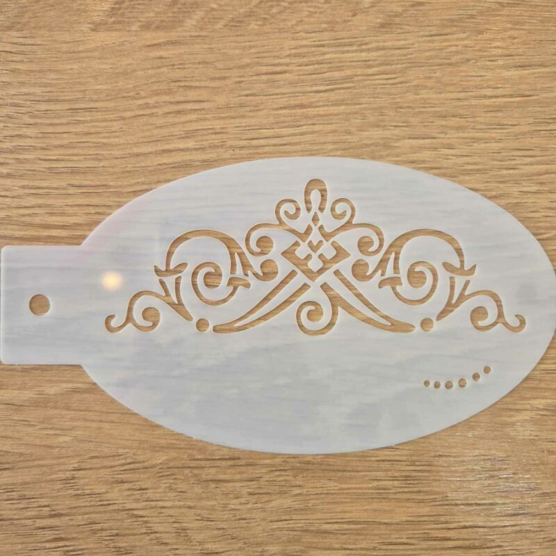 Pochoir couronne 14 cm/7.5cm