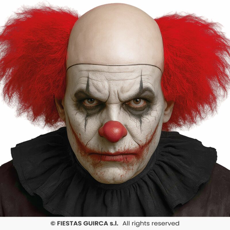 Perruque clown terreur avec boîte