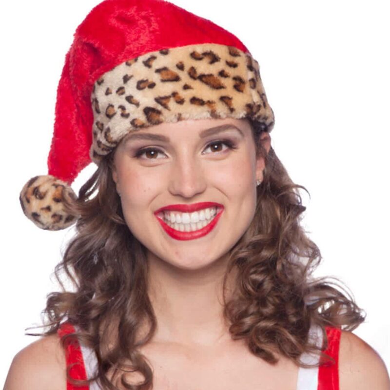 Bonnet de Noël Léopard