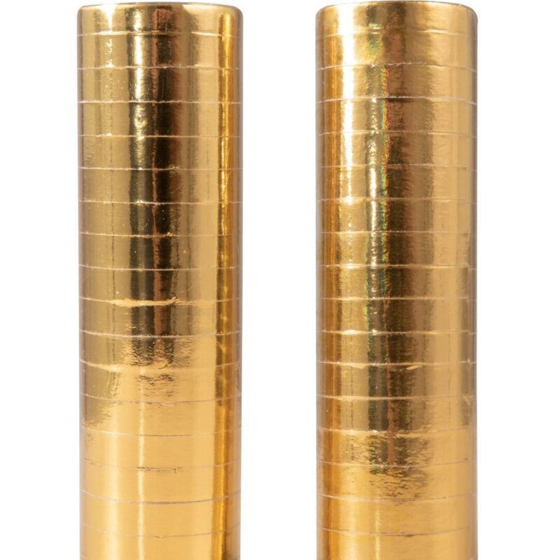 Rouleaux de serpentins - lot de 2 - doré