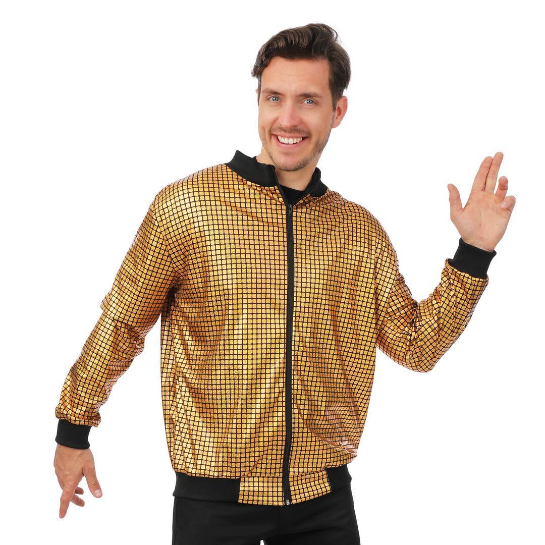 Veste disco - or - adulte - L/XL
