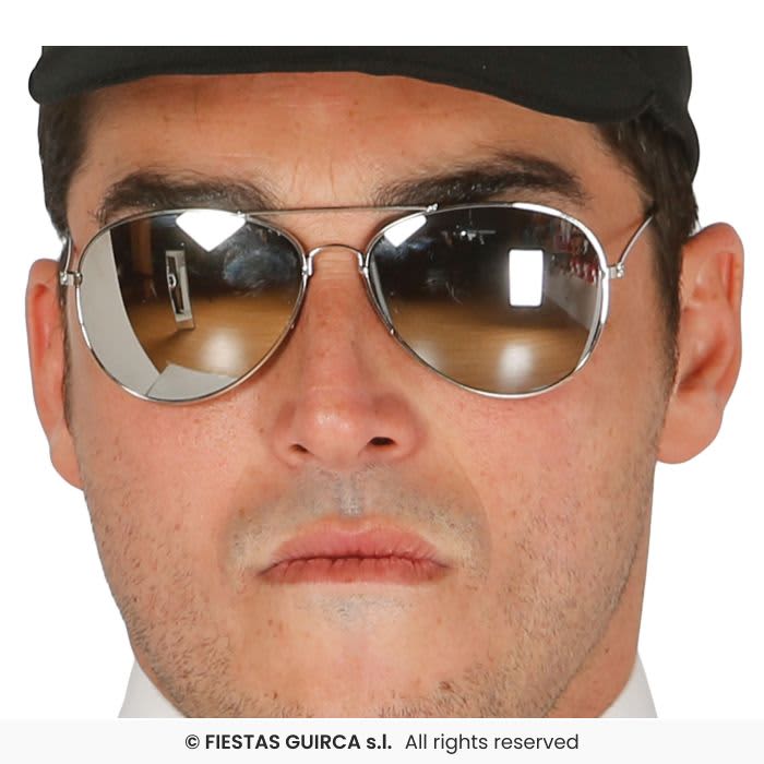 lunette miroir style aviateur