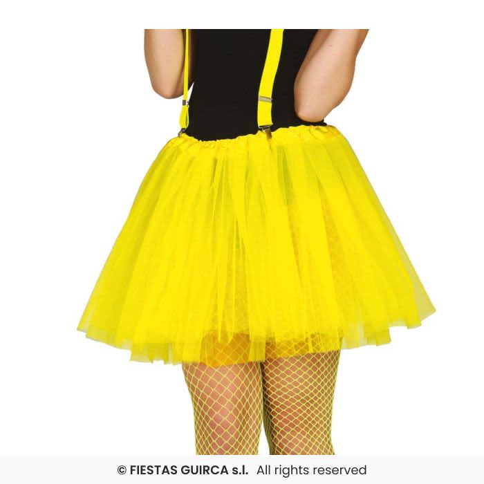 Tutu en tulle jaune Taille Unique