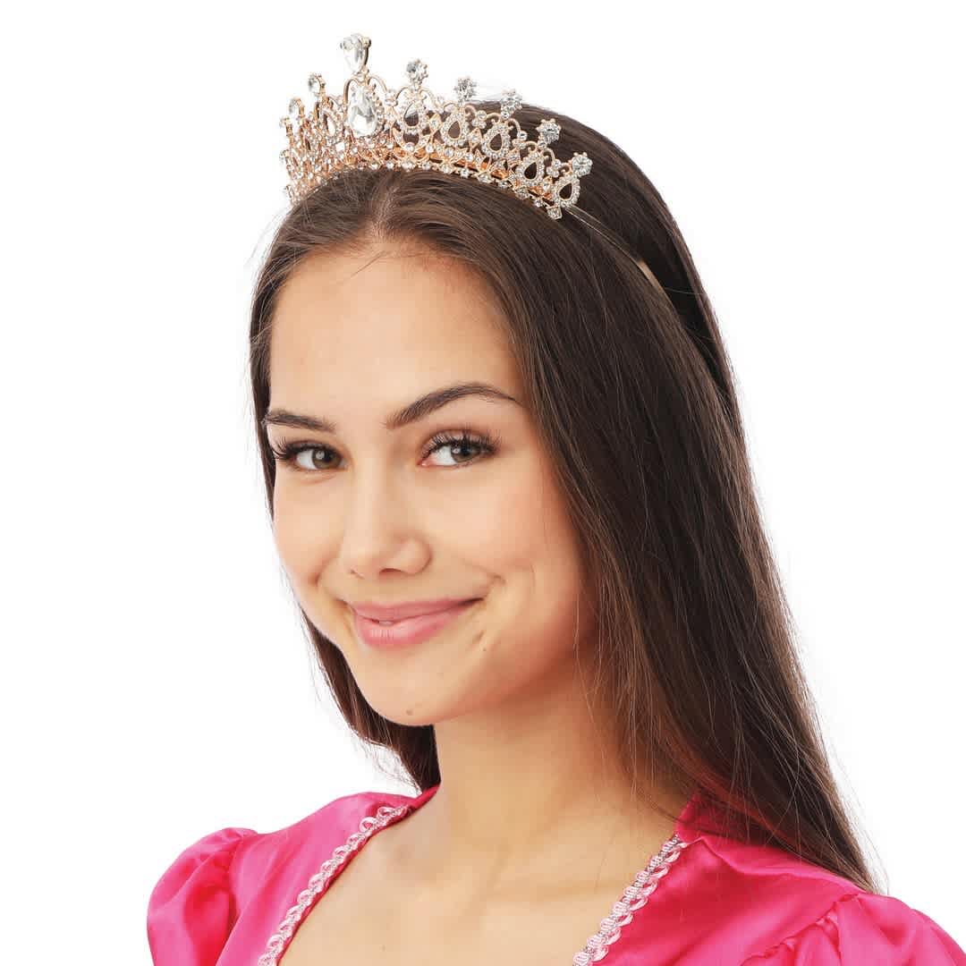 Diadème princesse - métal - doré