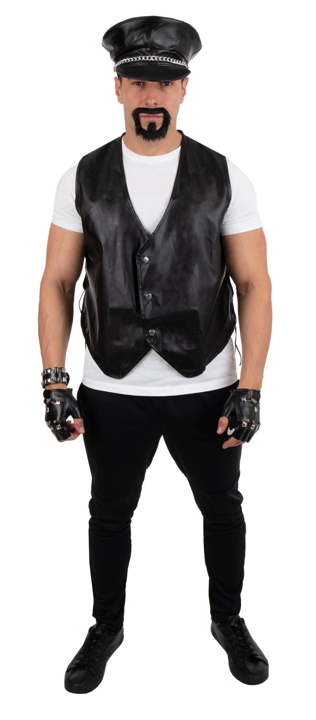 Gilet sans manche biker - adulte - taille unique
