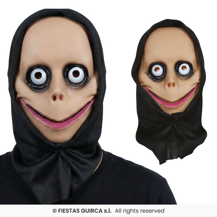 Masque avec capuche frayeur pvc