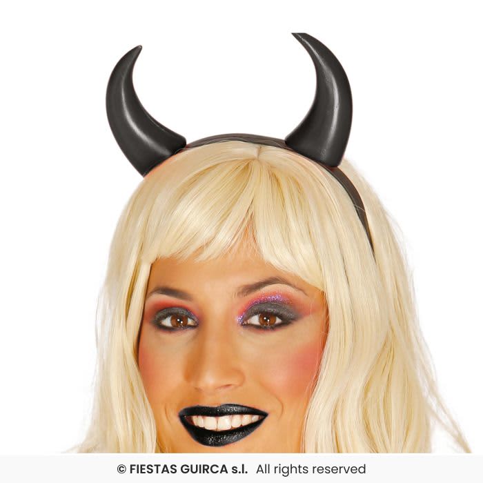 Diadème de diablesse noir