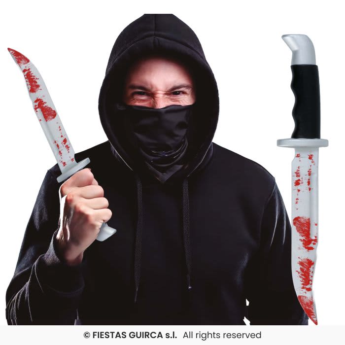 Machette ensanguinée 33 cm