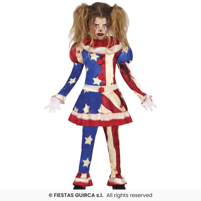 Clown tueuse Taille 3-4 ans